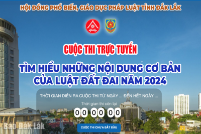 Hưởng ứng Cuộc thi trực tuyến “Tìm hiểu những nội dung cơ bản của Luật Đất đai năm 2024”