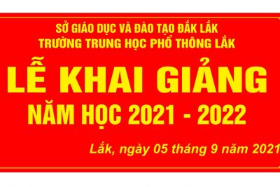 LỄ KHAI GIẢNG TRỰC TUYẾN NĂM HỌC 2021-2022