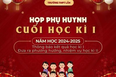 HỌP PHỤ HUYNH CUỐI HỌC KÌ I NĂM HỌC 2024-2025