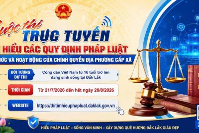 TRƯỜNG THPT LẮK TRIỂN KHAI CUỘC THI TRỰC TUYẾN TÌM HIỂU PHÁP LUẬT NĂM 2026 