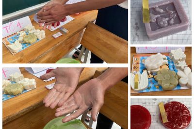 HỌC SINH THPT LĂK TRẢI NGHIỆM LÀM XÀ PHÒNG TỪ TIẾT HỌC STEM HÓA HỌC