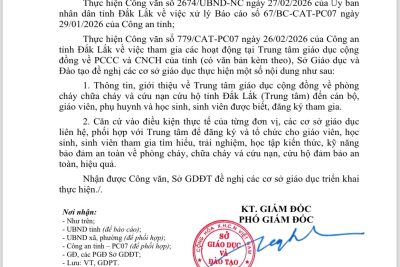 THÔNG BÁO TỔ CHỨC HOẠT ĐỘNG TRẢI NGHIỆM PCCC & CNCH – TRANG BỊ KỸ NĂNG, BẢO VỆ BẢN THÂN