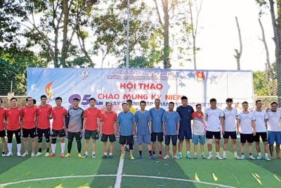 GIAO HỮU BÓNG ĐÁ CHÀO MỪNG 26/3