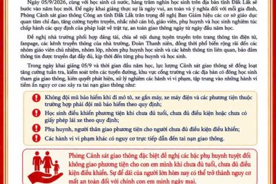 AN TOÀN TỪ CỔNG TRƯỜNG – TRÁCH NHIỆM TỪ MỖI GIA ĐÌNH