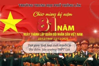 SINH HOẠT DƯỚI CỜ CHÀO MỪNG NGÀY 22/12