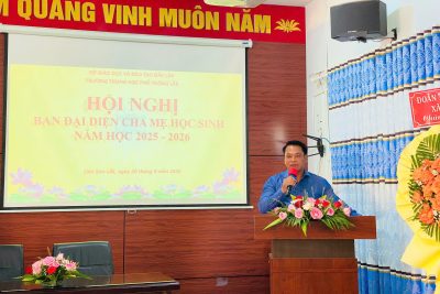 BUỔI HỌP PHỤ HUYNH TOÀN TRƯỜNG NĂM HỌC 2025 – 2026