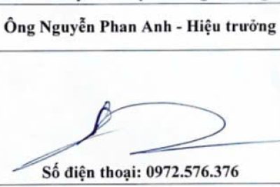 THÔNG BÁO GIỚI THIỆU CHỨC DANH VÀ CHỮ KÝ CỦA HIỆU TRƯỞNG, PHÓ HIỆU TRƯỞNG TRƯỜNG THPT LĂK